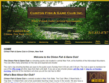 Tablet Screenshot of clintonfishandgameclub.com